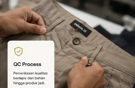 Proses QC celana CELANA.id
